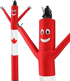 LookOurWay Air Dancers Inflatable Tube Man Attachment - 20 Feet Tall Wacky Waving Inflatable Dancing Tube Guy for Business Promotion (Blower Not Included) - Canadian Flag
