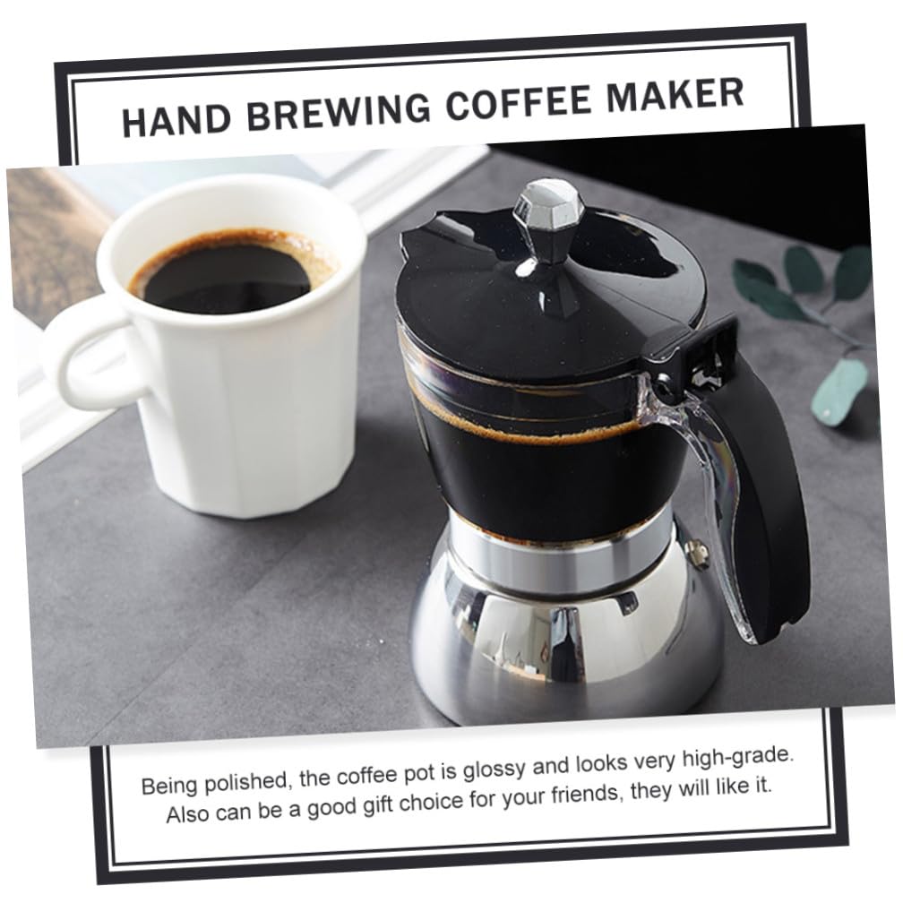 Hemobllo Cafetera Transparente Visible Para Casa Cafetera Espresso Manual De Hervidor De Duradero Para Preparar Café