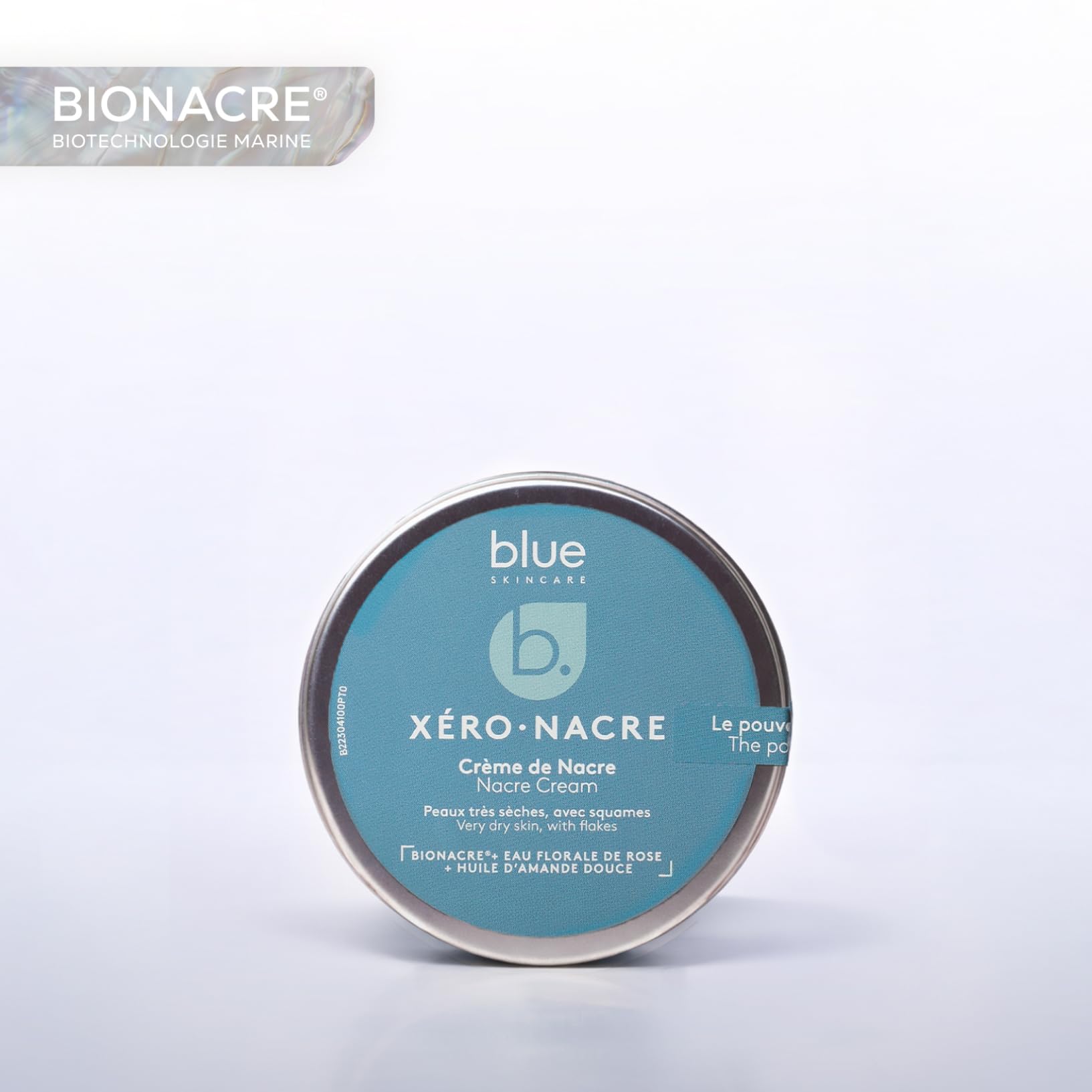 La Crème de Nacre | Xéro Nacre | Soin relipidant biomimétique haute tolérance pour peaux sèches, sensibles, atopiques, psoriasiques | Visage & corps | 99% Ingrédients Naturels | 30ml