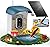 Bird Feeder with Camera 5MP Live Video, Solar Powered Smart AI Identify Birds Species, 2.4G WiFi Camera with Squirrel-Proof, 2-in-1 Bird Bath, Instant Arrival Alerts, Ideal Gifts for Birdlovers