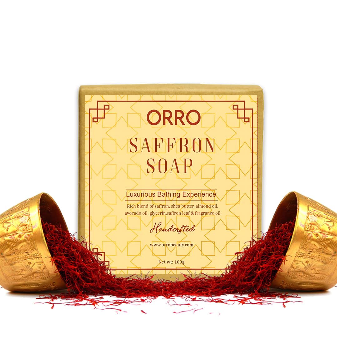 Luxury Saffron Soap with Original Kashmiri Kesar | Handmade Natural Bath Soap for Glowing Skin | Deep Cleansing, Moisturizing & Skin Nourishment | Suitable for Men & Women | 100g-image-30