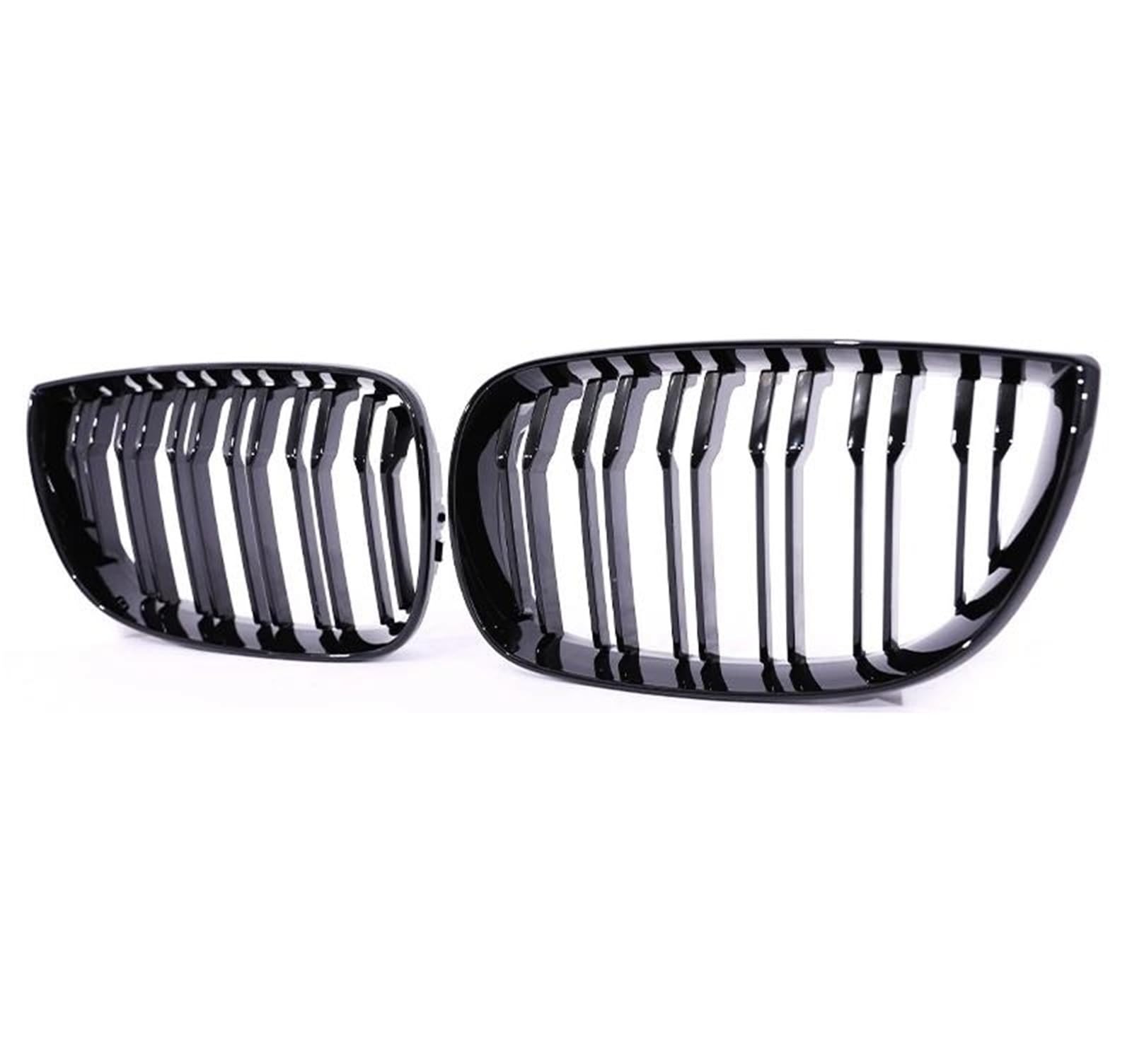Grille de calandre pour BMW E81 E87 E82 E88 double ligne rein avant noir brillant - 5
