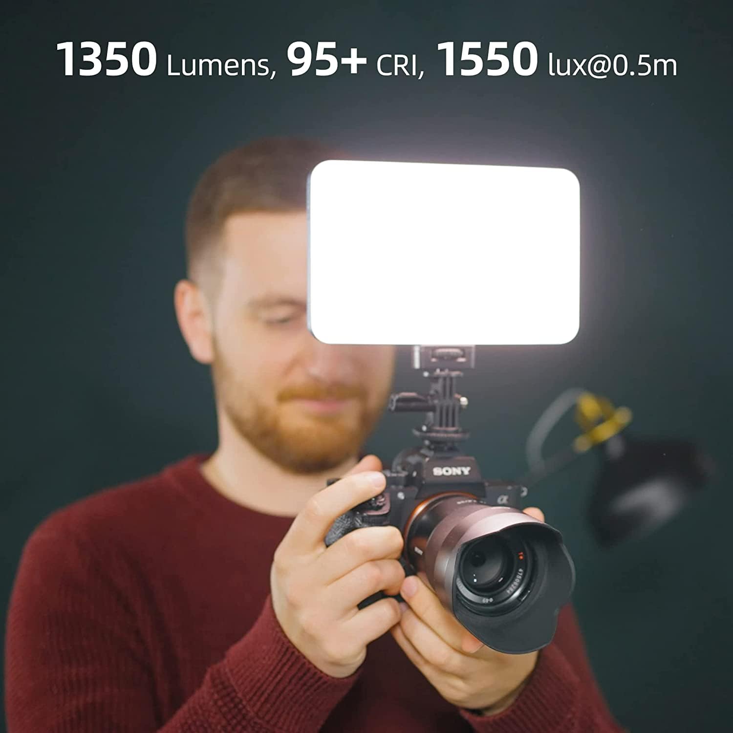 VILTROX RGB Pannello LED Luce Fotocamera Dimmerabile 2800K-6800K per Fotografia YouTube Tiktok(Controllo Bluetooth, Batteria Ricaricabile 2200 mAh)
