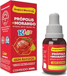 Extrato Aquoso de Própolis e Mel Kids Sabor Morango