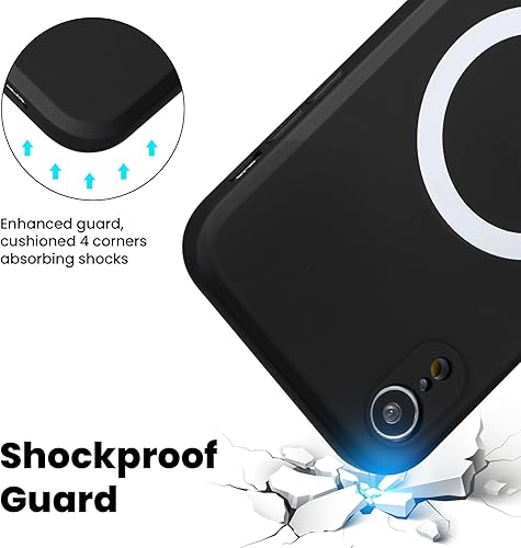 Miniatura 7 de ZCDAYE Funda magnética para iPhone XR, iPhone XR de silicona, compatible con MagSafe, delgada, suave, antiarañazos, funda protectora para iPhone XR,