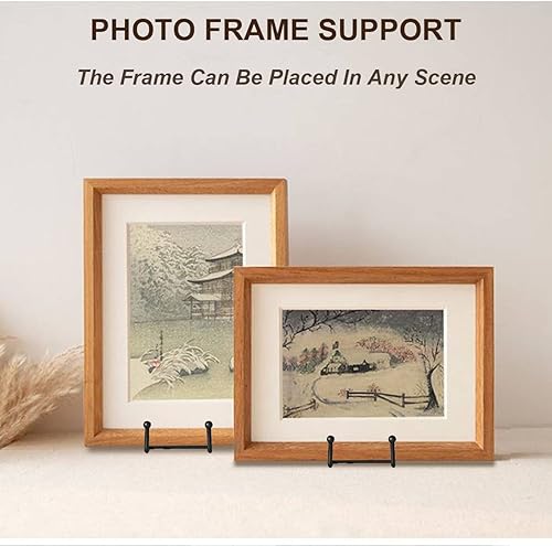 Miniatura 6 de Hoewina Soportes para Platos de Exhibición, Paquete de 3 Soportes para Platos de 4.5 Pulgadas, Soporte de Marco Metálico para Soporte de Libros,