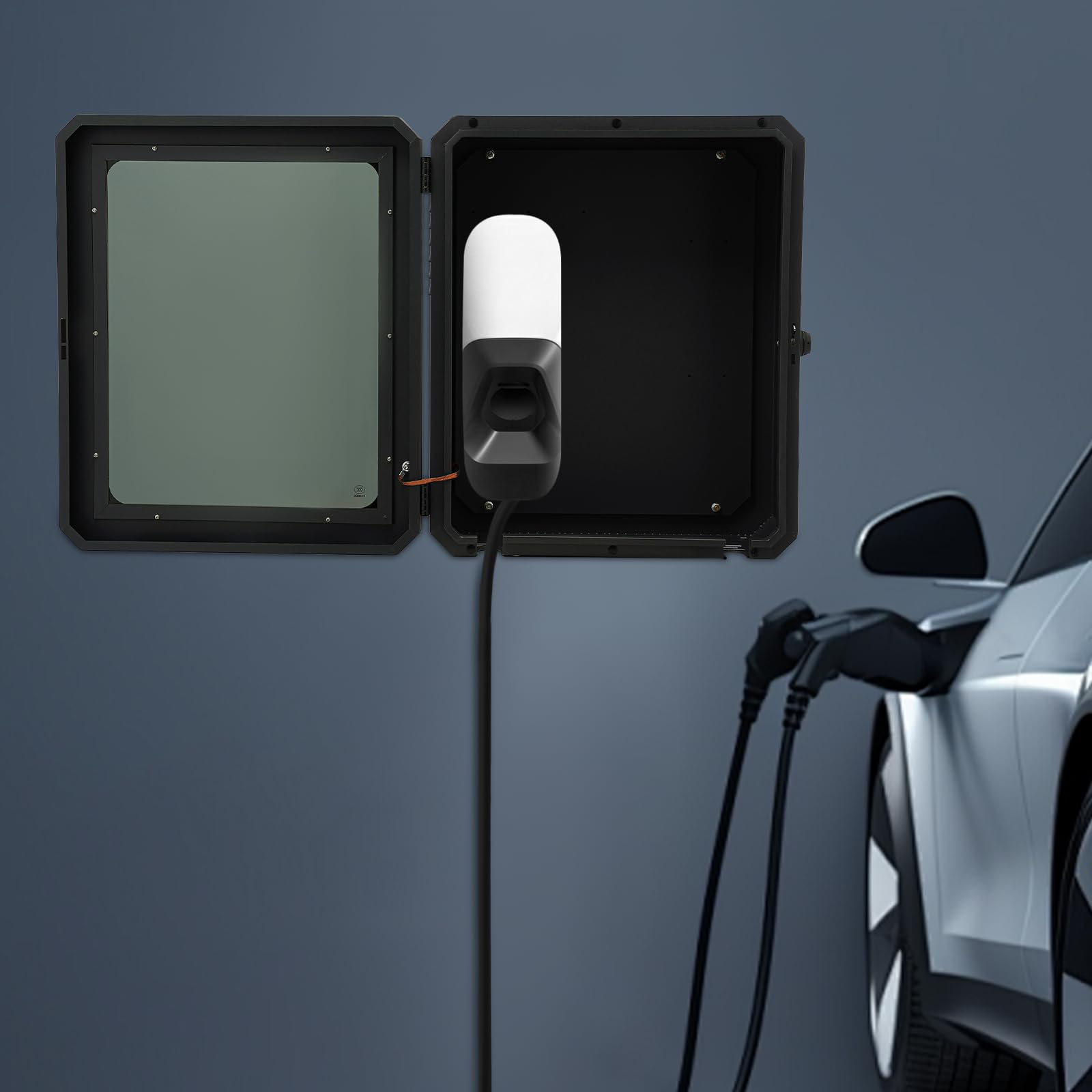 Charger Protection EV Charger Lock Box EV Charger Protection Box - Outdoor Lockable Cover ...