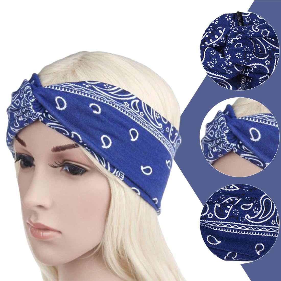 Kavya Dames sport hoofdband, 6 stuks dun, haarbanden workout yoga haaraccessoires hoofdband zomer (Leo Kavya Dames sport hoofdband, 6 stuks dun, haarbanden workout yoga haaraccessoires hoofdband zomer (Leo