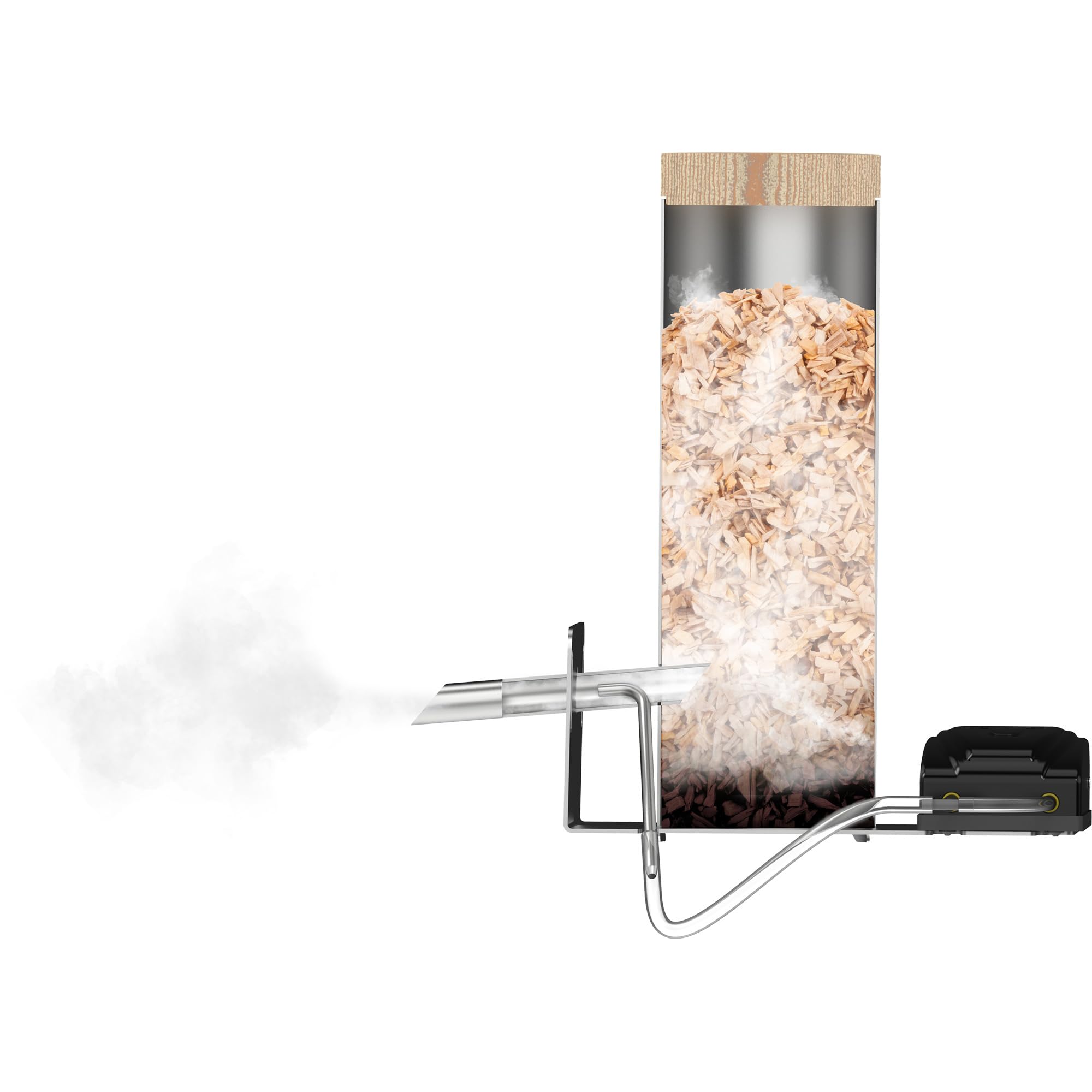 Affumicatura A Freddo Freddo Per Affumicatore - 30 Cm Con Segatura Di Faggio E Accessori Generatore Fumo