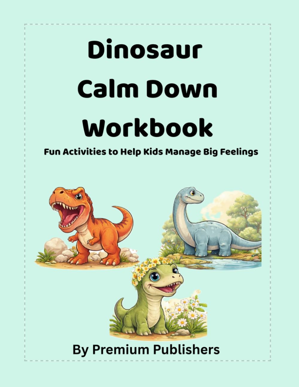 Dinosaur Calm Down Workbook for Preschoolers: A Fun Emotional Regulation Activity Book to Help Kids Manage Anger, Build Coping Skills, and Understand Feelings (Ages 3–5)