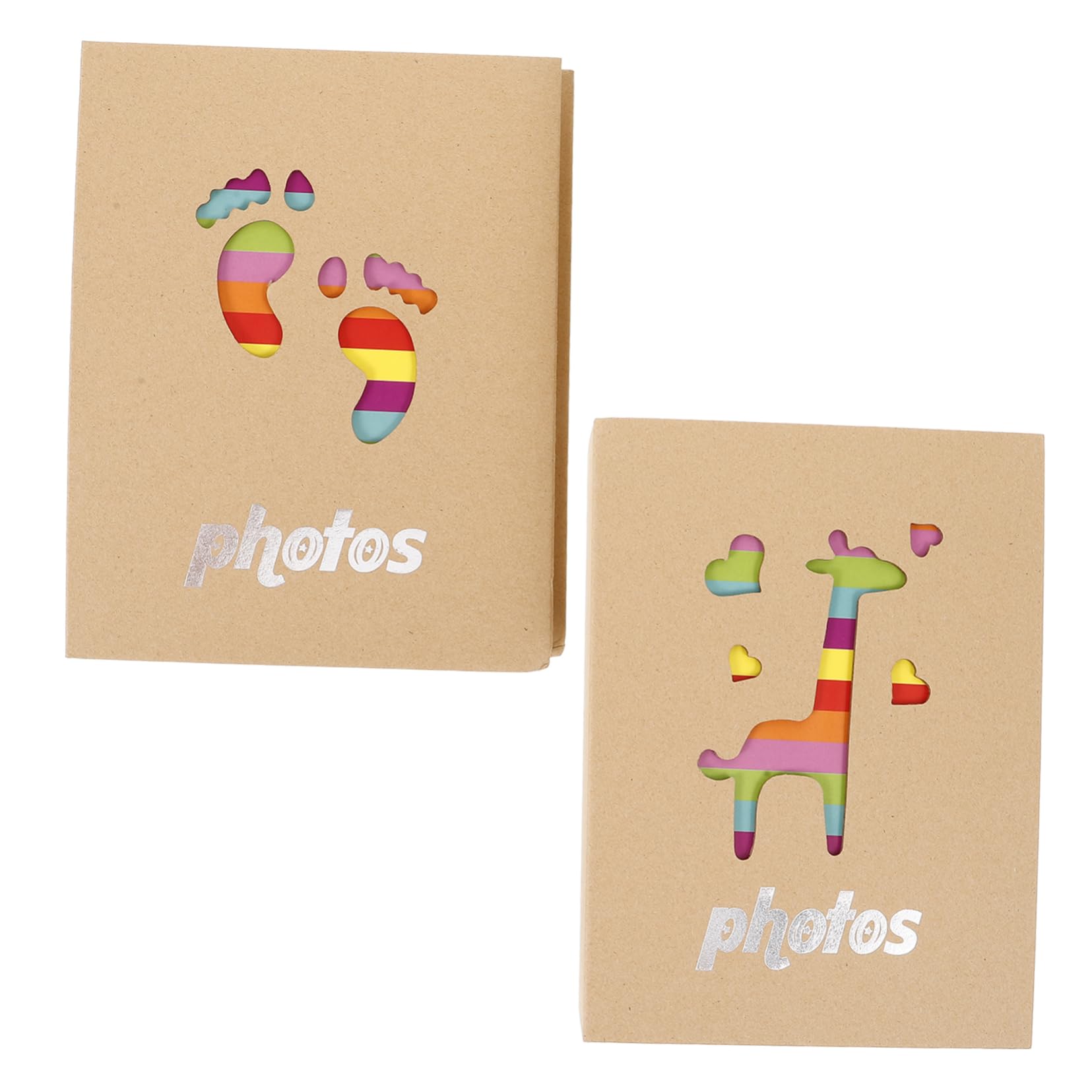 Amosfun 6 Pz Album per bambini album di stoffa neonato fotolibro per bambini diario del album fotografico Album per Fotolibri per bambine fotolibri per neonati Carta