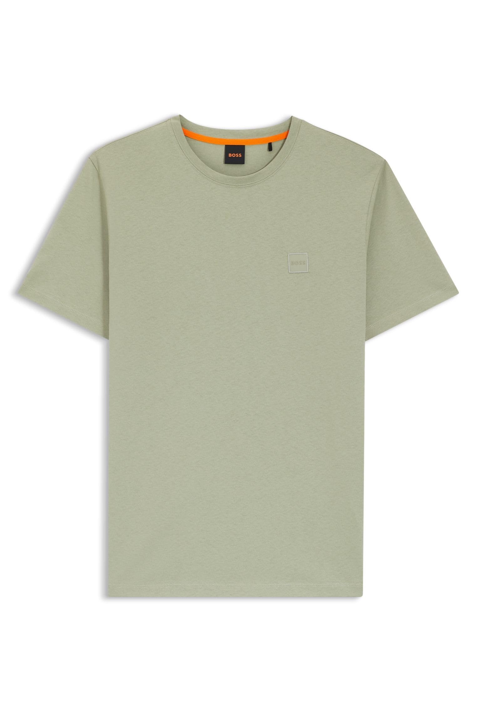 Boss Men's Open Green 370 Regular Fit Tales T-Shirt Short Sleeve Lifestyle S