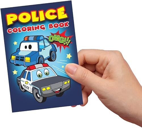 Miniatura 10 de ArtCreativity Libros para colorear de bomberos, paquete de 12 a 8 folletos de varios colores, divertidos rellenos de bolsas de golosinas de bombero,