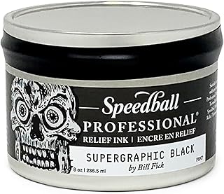 Professional Speedball Supergraphic Black Relief Ink (8 oz)