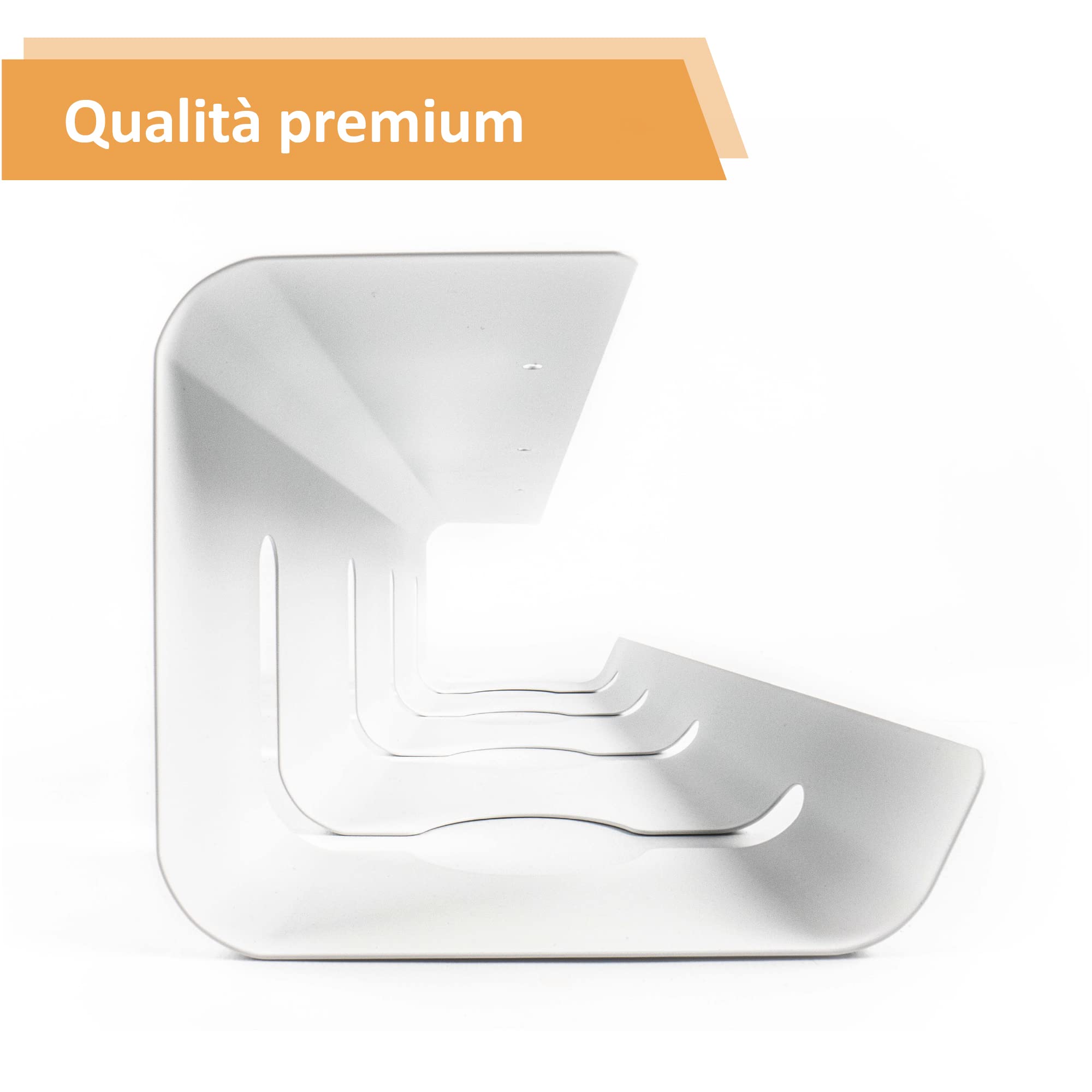 Raccogli Cavi Scrivania – Canalina Passacavi sotto Scrivania Cable Management – Organizer Portacavi Ufficio - Nascondi Cavi sotto Tavolo – 2 Scatole Porta Cavi - Verniciatura a Polvere Bianco