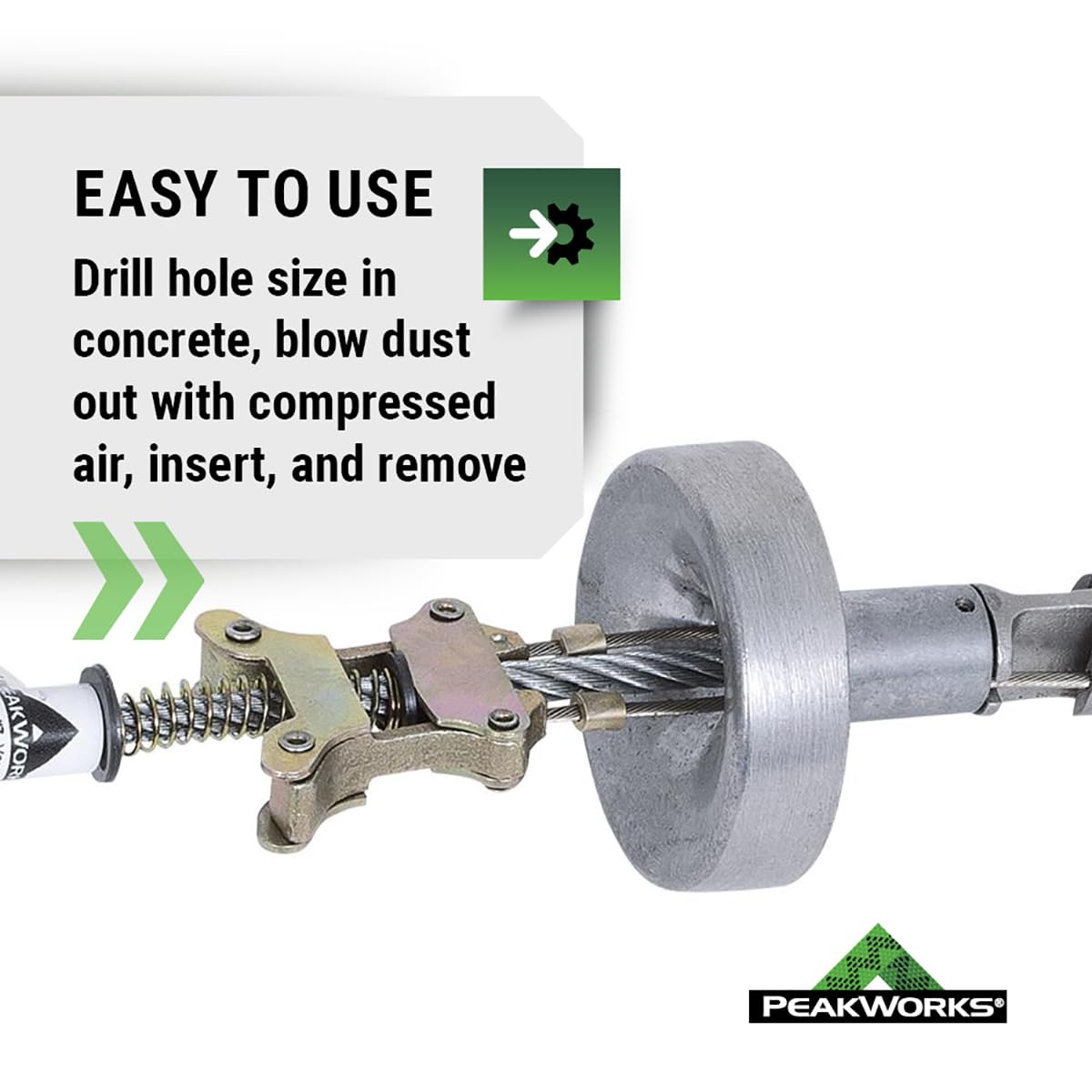 Peakworks Drop-In Anchor - Concrete Safety -3