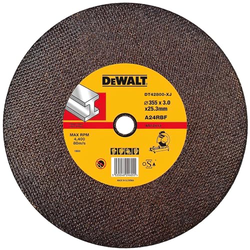 DeWalt 07220290 - Disco Tronzadora DeWalt 350 x 25,3 mm. DT42800, Negro/Amarillo