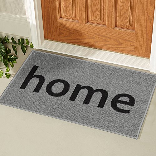 Silk Road Concepts Home Doormat Rugs, 20" x 30", Light Gray