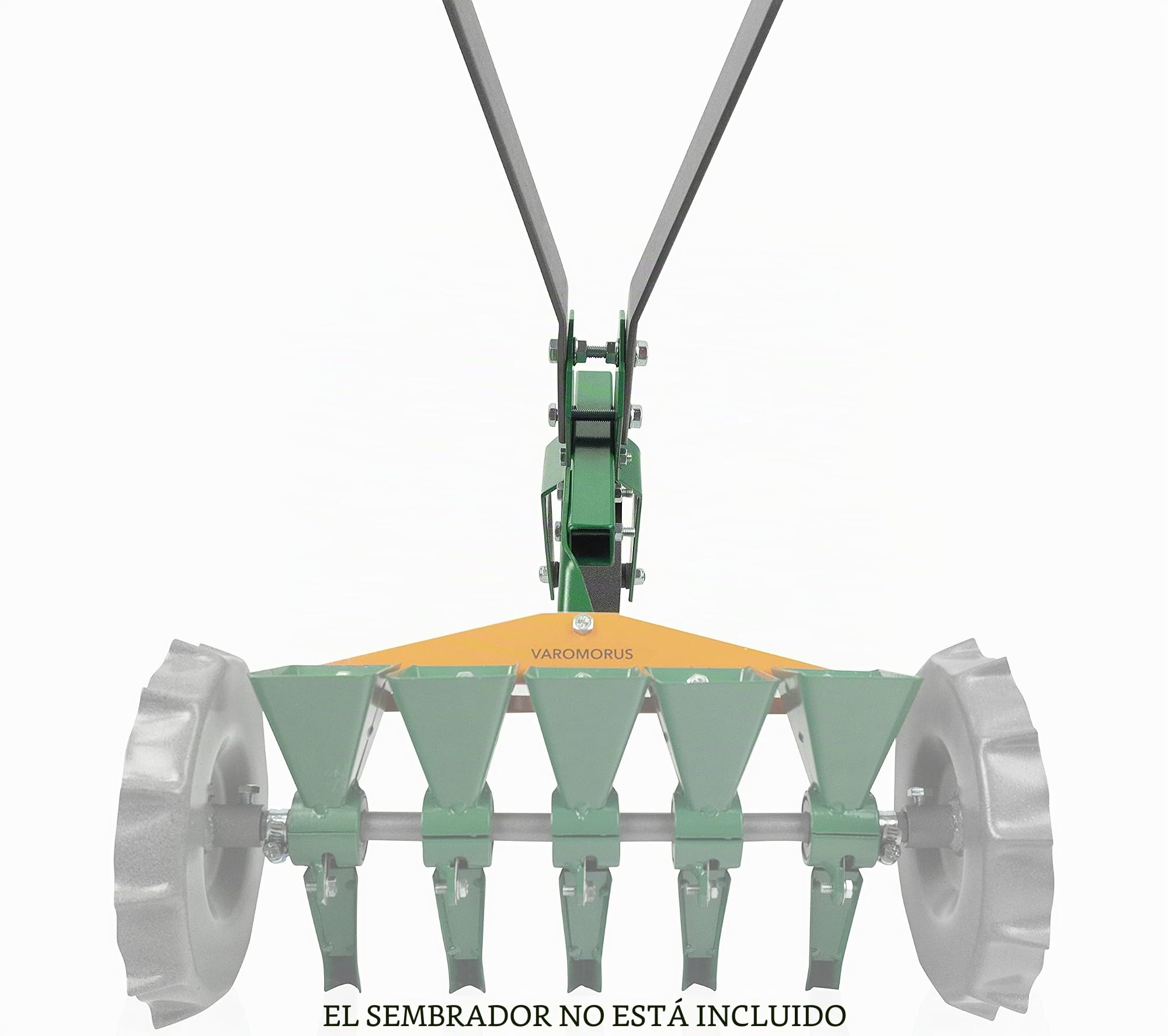 Varomorus Cultivador de Rueda Alta, azada de una Sola Rueda de Acero autolimpiable, Herramienta de jardín Modular para jardinería