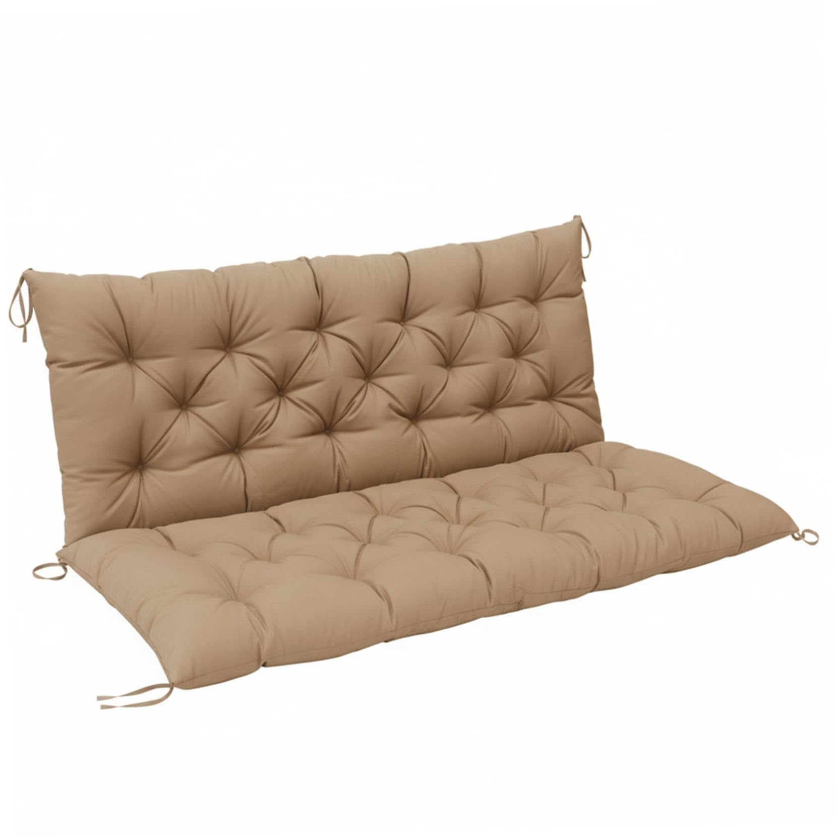 Coussins balançoire porche extérieurs imperméables 47x39 pouces avec attaches pour jardin