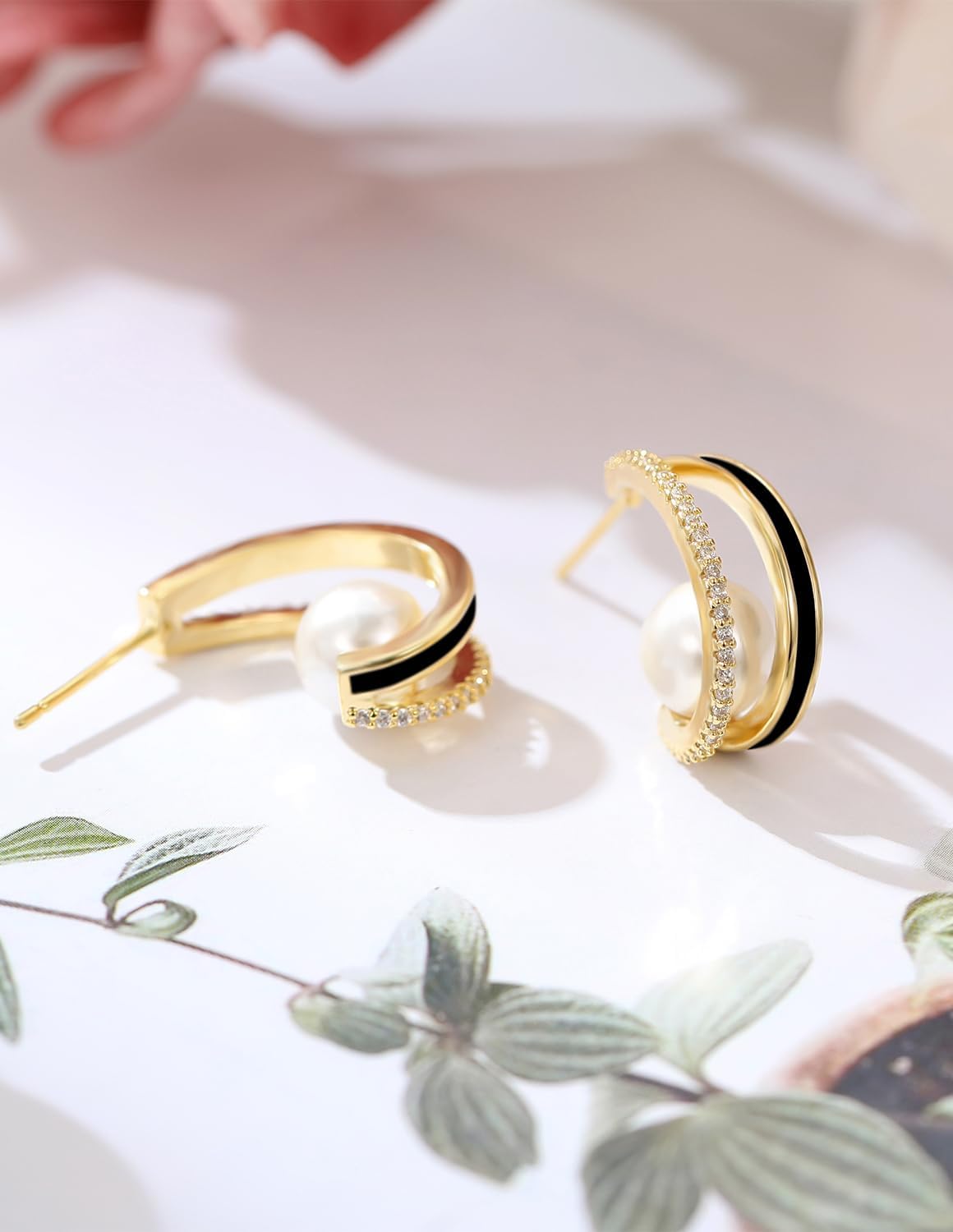 14k Gold Plated Pearl Drop Earrings for Women Jewelry - Image 6