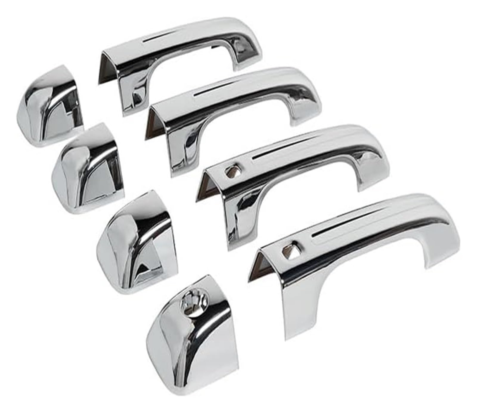 QWQTHGS Car Exterior Door Handle Cap for Dodge for RAM 1500 2018-2021 Door Handle Decoration Cover Car Exterior Protection Shell(Chrome)