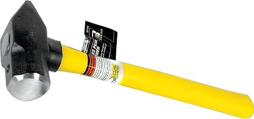 Miniatura 18 de Performance Tool M7105 - Martillo de mango de fibra de vidrio resistente con agarre de goma antigolpes y cara de golpe pulida con espejo, mango