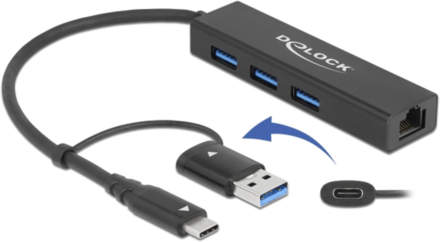 DeLOCK USB 3.2 Hub 64149 Black