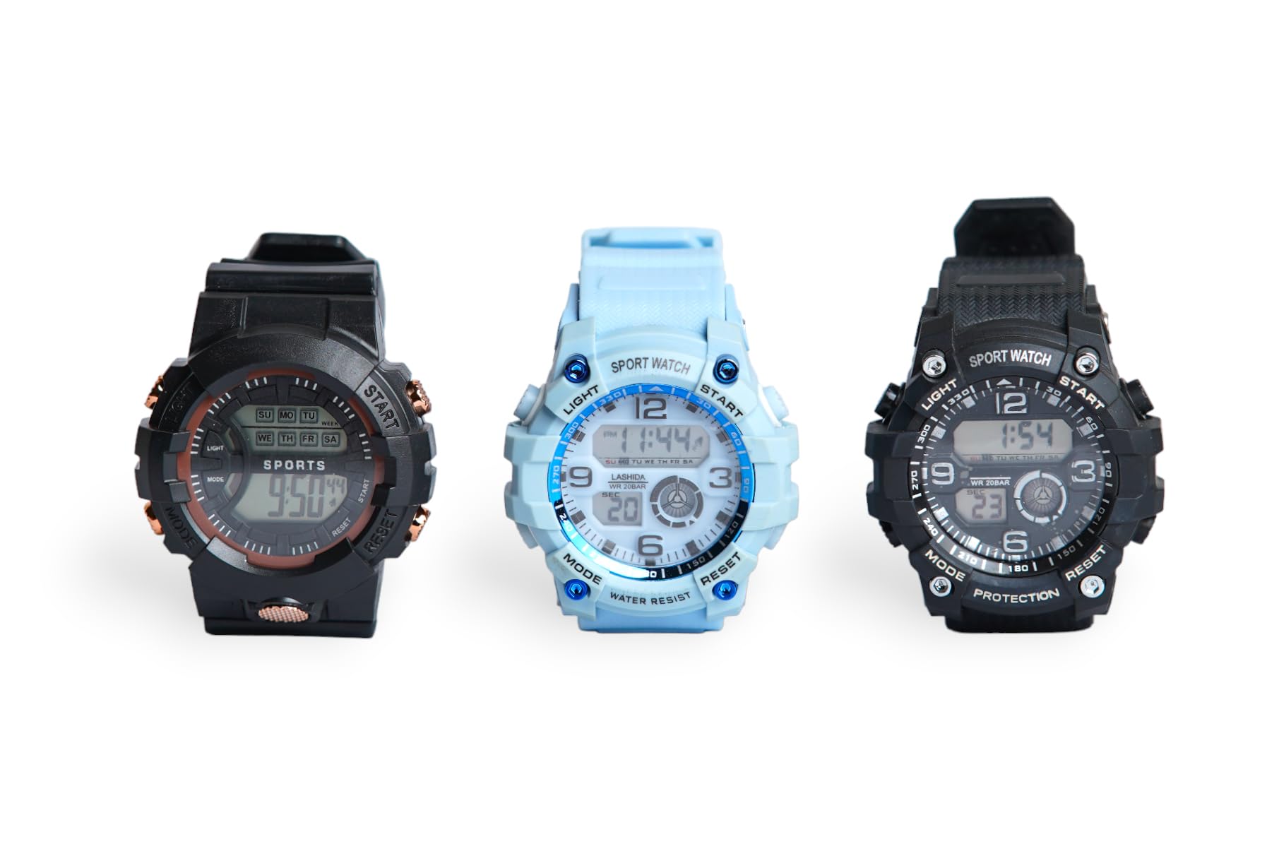 Sports Watch Combo of 3, Digital Watch Grey Dial Sky Blue Resin Strap Gifts for Kids | Gift for Sister | Birthday Gifts | Awesome Sports Watch for Mens (B0CLDM7PQF) Amazon Price History, Amazon Price Tracker