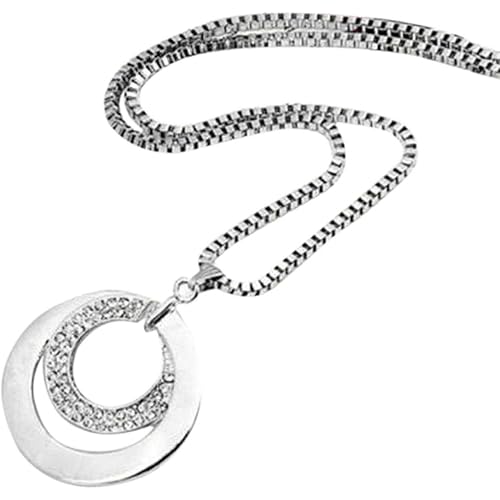 Clearance Deals MOM Letter Pendant Womens Charm Engagement Crystal Rhinestone Necklace Jewelry Gift by ZYooh