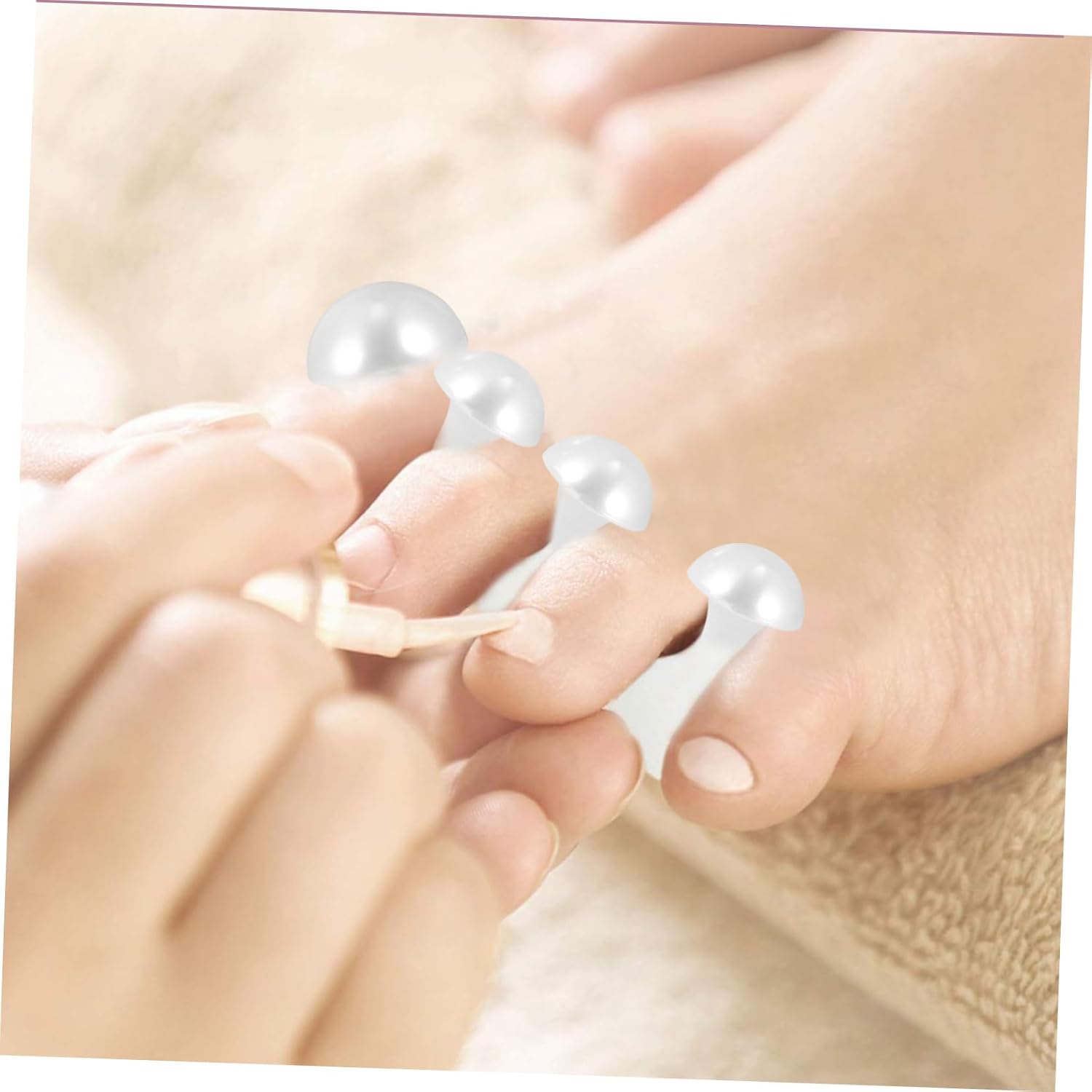 Toe Separators for Women Men 2 Set Nail Art Toe Spacers Comfortable for Feet