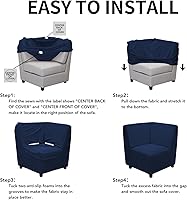 Vista 168 de Easy-Going - Funda elástica para sofá, 1 pieza, protector de muebles, suave, con parte inferior elástica, para niños, tela de jacquard de poliéster