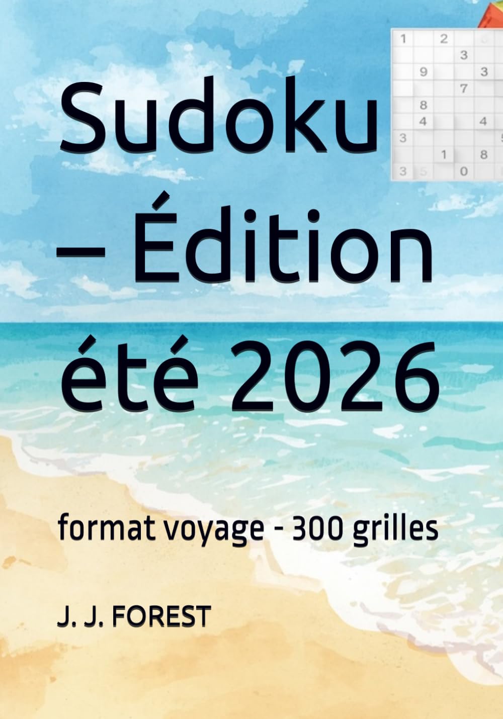 Sudoku – Édition été 2026: format voyage - 300 grilles (Sudoku – format voyage)