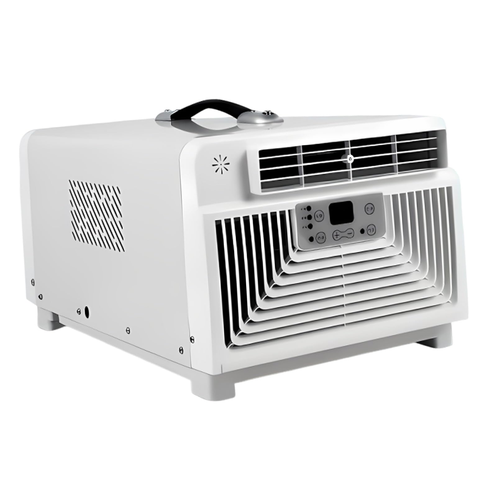 Portable AC Heater Combo for Camping, Quiet 3400 BTU Small Tent Air Conditioner, 300W Low Power Compressor Unit for Camper, RV, Overlanding Car Parking Use