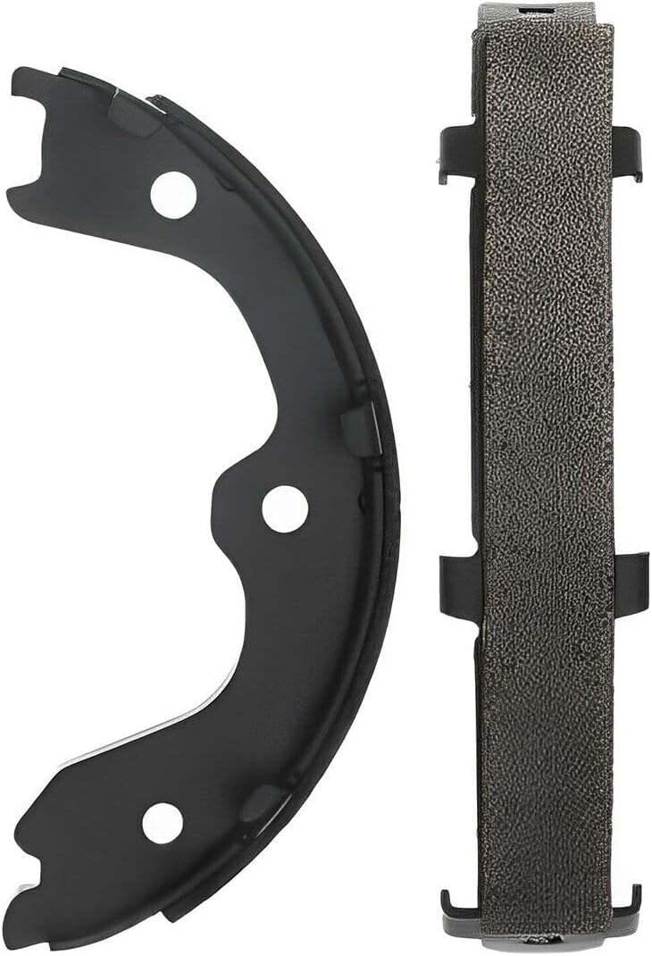 Detroit Axle - Rear Parking Brake Shoes for Nissan Altima Maxima 350Z 370Z Quest Infiniti G25 G35 G37 FX35 FX45 M35 M45 EX35 EX37 Q40 Q45 Q60 QX50, Semi-metallic Brake Shoes Replacement