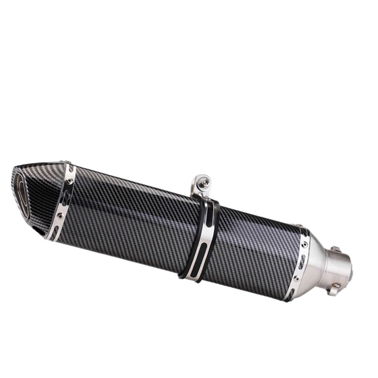 Uitlaat Trim Pasuje do ninja400 R3 Z900 S1000RR MT-07 pcx160 duke390 R1 uniwersalny 51mm długość rury wydechowej motocykla 300/370/470mm(Slanted 470mm)