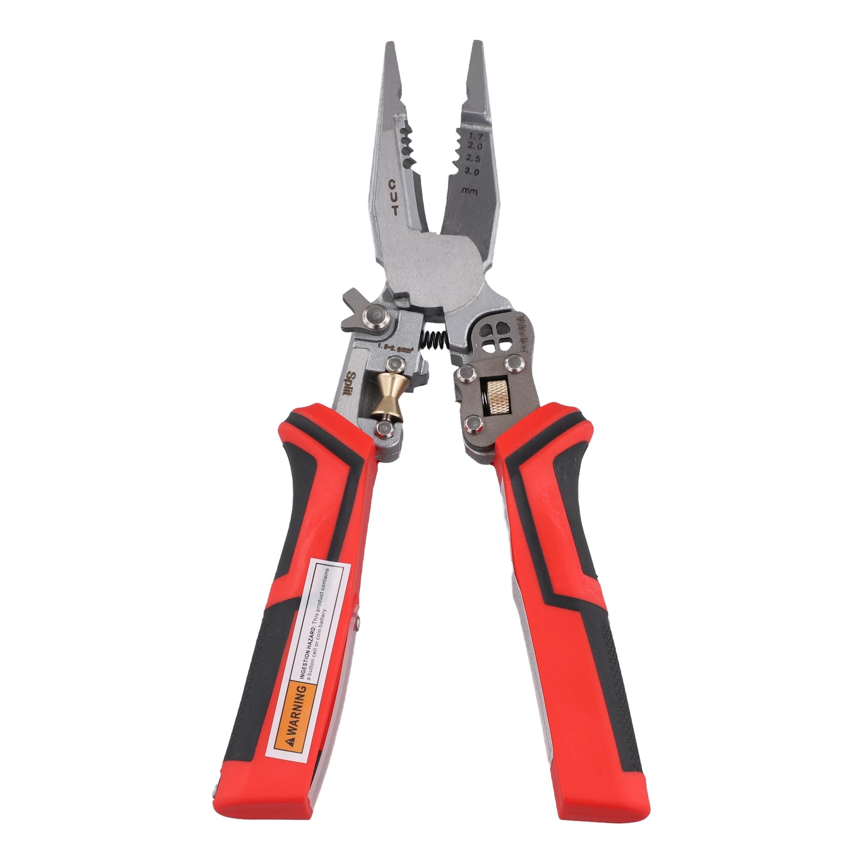 PPcdfre 8-in-1Stripping Pliers with Voltage Tester Versatile Wire Stripping Pliers with Electricity Measurement Crimping Pliers