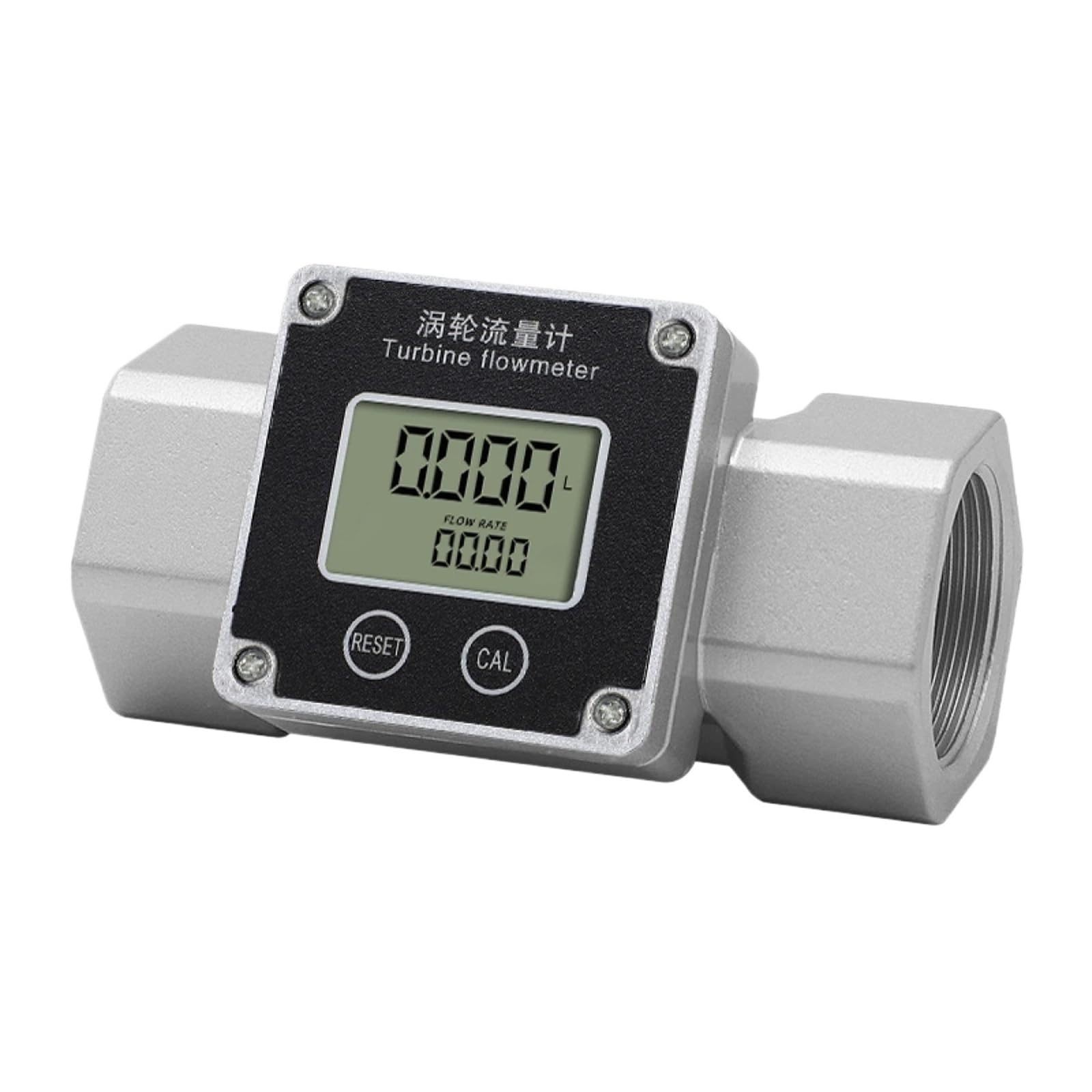 JVDDI Flow Meter Stainless Steel Electronic Flowmeter Digital Liquid High Accuracy Water(DN25)