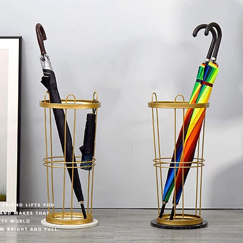 Générique Porte-Parapluie En Métal, Support De Parapluie Rectangulaire Créatif Pour La Maison, Le Bureau, L'hôtel, Le Centre Commercial./Or
