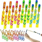 Ynybusi Slingshots Rocket Launcher for Kids, Finger Rocket Flying Copter with Led Lights- 12...