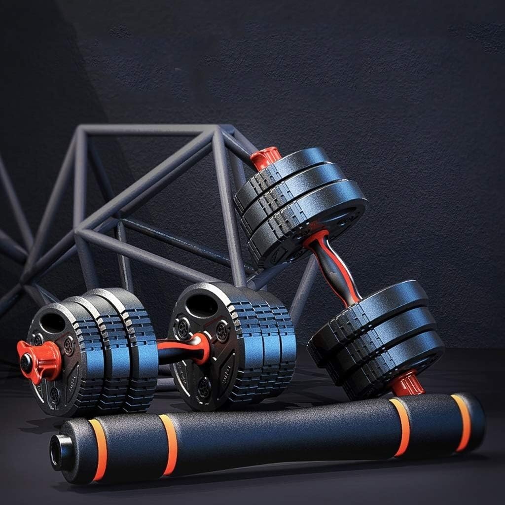 Zestawy hantli, Zestaw hantli ciężarków 2 szt. Hantle do użytku domowego Regulowane hantle podnoszenia ciężarów Sztanga i ciężarki na siłownię Fitness(20kg(10kg*2))