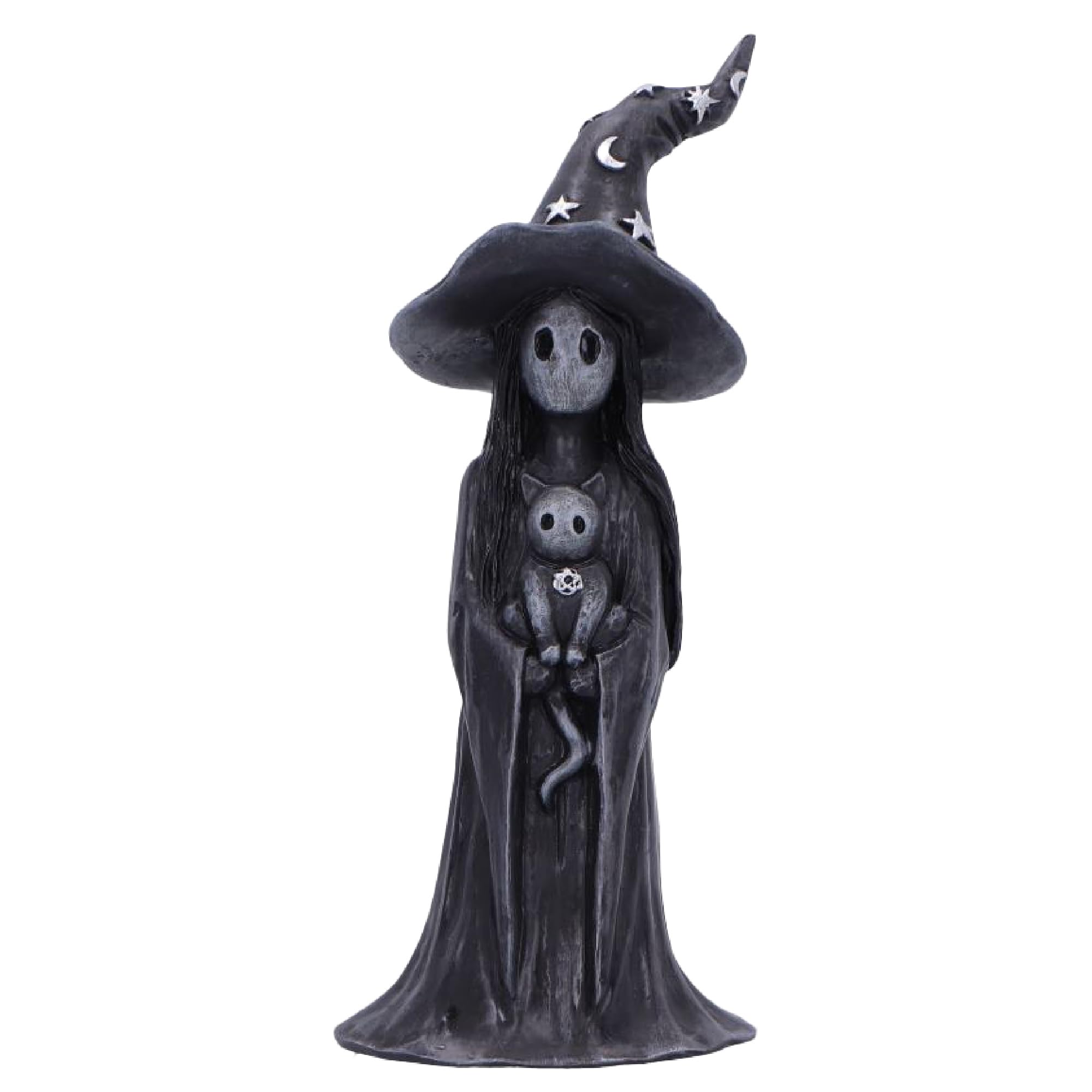 Statuetta Streghetta Con Gatto - Nemesis Now, 11.5 Cm, Resina Dipinta A Mano - Foto 9