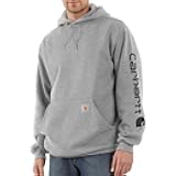 Men's Loose Fit Midweight Logo Sleeve Graphic Sweatshirt