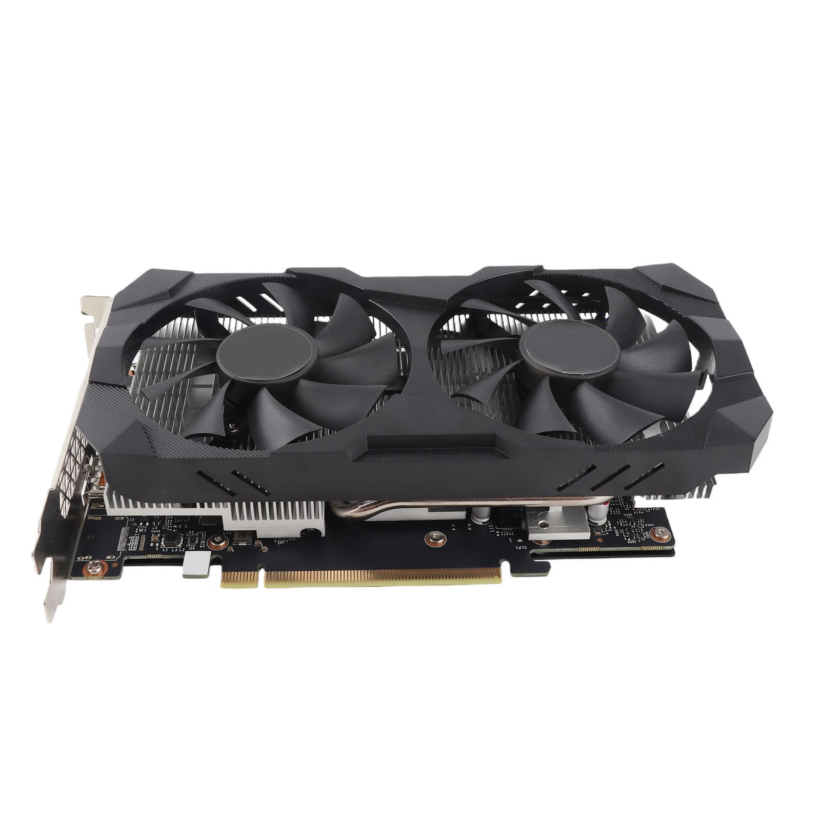 Jectse Karta Graficzna 6 GB GDDR6 192-bitowa Karta Graficzna do Gier z Podwójnymi Wentylatorami Chłodzącymi, Komputera Stancjonarnego do Gier 1080p 2K AAA