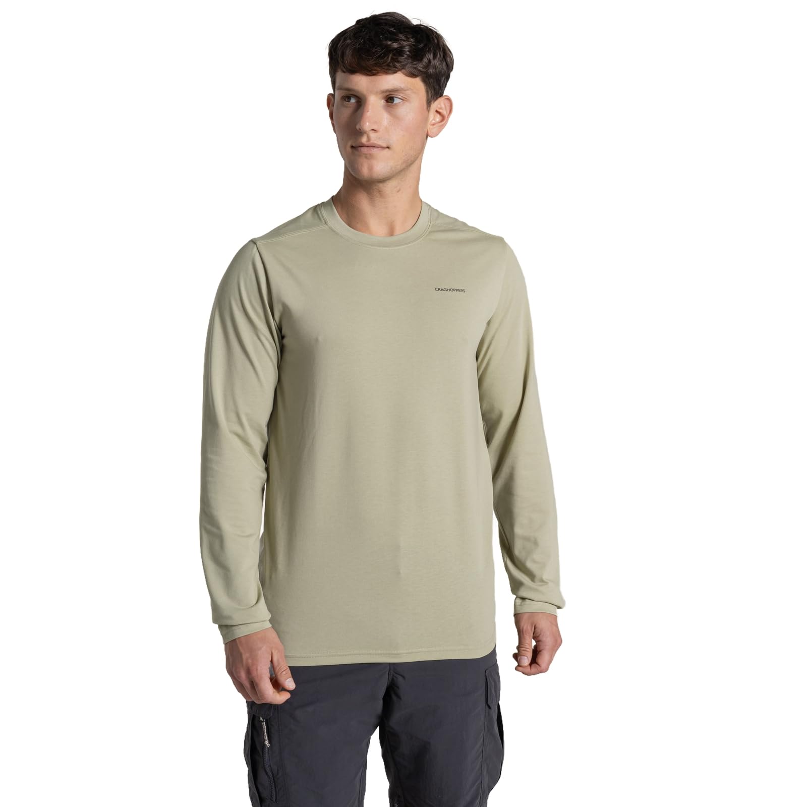 Craghoppers (L, Bayleaf) Mens Nosilife Abel Long Sleeve T-Shirt