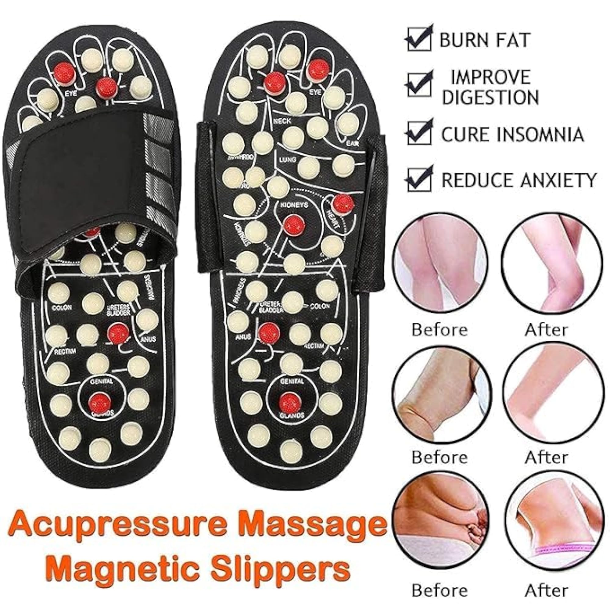 Henden Acupressure Foot Massager Slippers