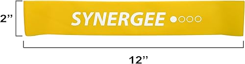 Miniatura 3 de Synergee Mini bandas de resistencia para ejercicio físico que funcionan mejor cuando entrenas en casa o en el gimnasio