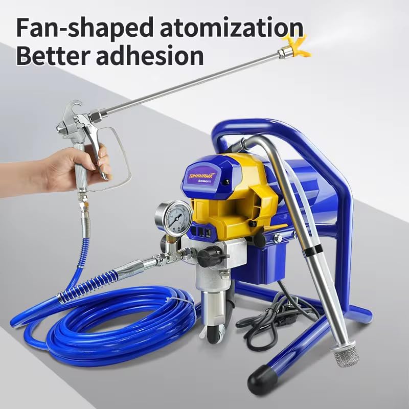 Image of TOMAHAWK APS-9470 1800W Airless Paint Sprayer Machine 3000 PSI High Pressure 2.0 L /Min Flow Rate 519 Multipurpose Nozzle 100% Copper Motor Supports Water & Oil Based Paint Professional Paint Sprayer