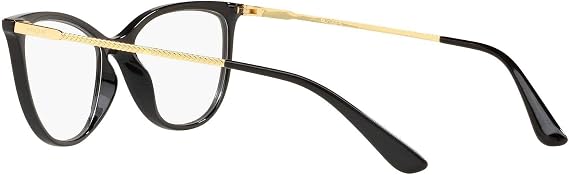 Vogue Eyewear Womens VO5239 Cat Eye Prescription Eyewear Frames, Dark Havana/Demo Lens, 54 mm