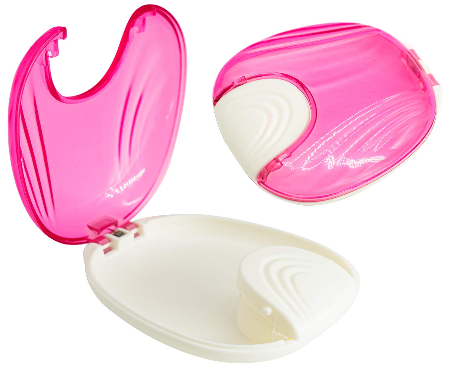 Retainer box, Retainer Case, Orthodontic Retainer Case, Partial denture box, Mouth Guard Night Gum Retainer Container, For Portable travel storage box (2 Pack) : Beauty & Personal Care